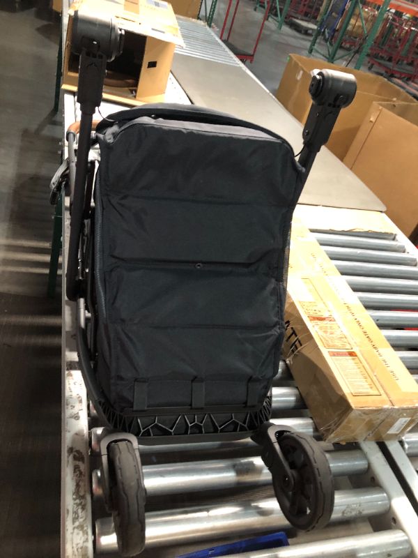 Photo 8 of ***USED - LIKELY MISSING PARTS - UNABLE TO VERIFY FUNCTIONALITY***
UPPAbaby Minu V2 Travel Stroller Lightweight, Portable Design One-Hand Fold Shoulder Strap and Leather Bumper Bar Included Greyson (Charcoal Mélange/Carbon Frame/Saddle Leather)