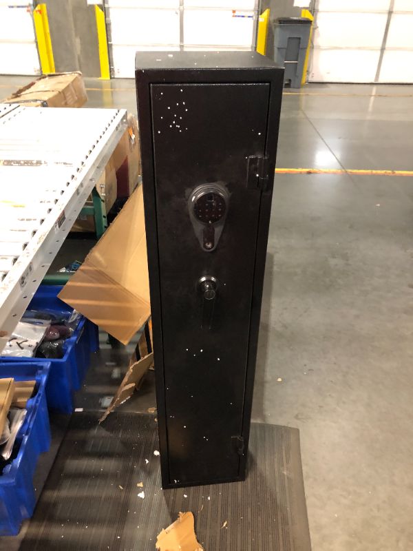 Photo 2 of ***NONREFUNDABLE - LOCKED - FOR PARTS ONLY - SEE COMMENTS***
Kaer  Safe,Rifle Safe,4-5 Gun Safes for Home Rifle and Pistols,Gun Safes for Rifles and Shotguns,Gun Cabinets with Fingerprint/Digital Keypad/Removable Shelf for Rifles Shotgun-11.8" x11" x 54.3