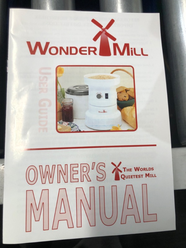 Photo 1 of **VERY USED**
Powerful Electric Grain Mill Wheat Grinder for Home and Professional Use - High Speed Grain Grinder Flour Mill for Healthy Grains and Gluten-Free Flours - Electric Grain Mill by Wondermill,White