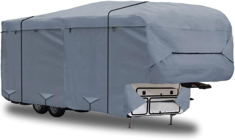 Photo 1 of GEARFLAG 5th Wheel RV Cover 5 Layers top fits 32' - 34' with Reinforced Windproof Side-Straps Anti-UV Water-Resistance Heavy Duty for Motorhome Camper Trailer (Fits 32' - 34')