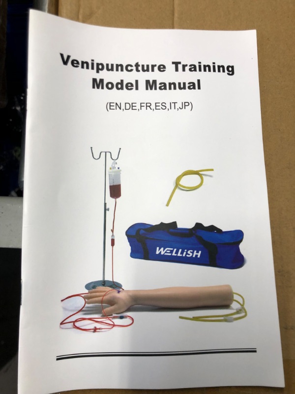 Photo 3 of WELLiSH IV Practice Arm Infusion Model, Venipuncture Training Model Phlebotomy Practice Kit Injection Blood Drawing Model