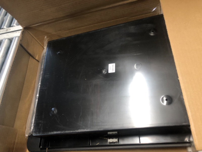 Photo 4 of ***USED - LIKELY MISSING PARTS - UNABLE TO VERIFY FUNCTIONALITY***
Plastic Black Medicine Cabinet, Beveled Edge Mirror Door with Round Corner Metal Frame, Recessed and Surface Mount Bathroom Medicine Cabinet, 16 x 24 inch Mirror Size