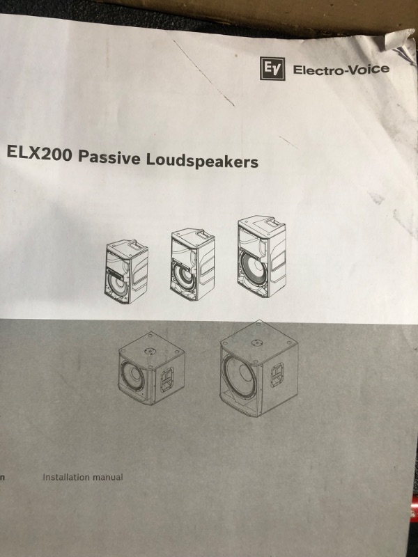 Photo 1 of ***SEE NOTES*** Electro-Voice ELX200-18S 18" 1600W Passive Subwoofer