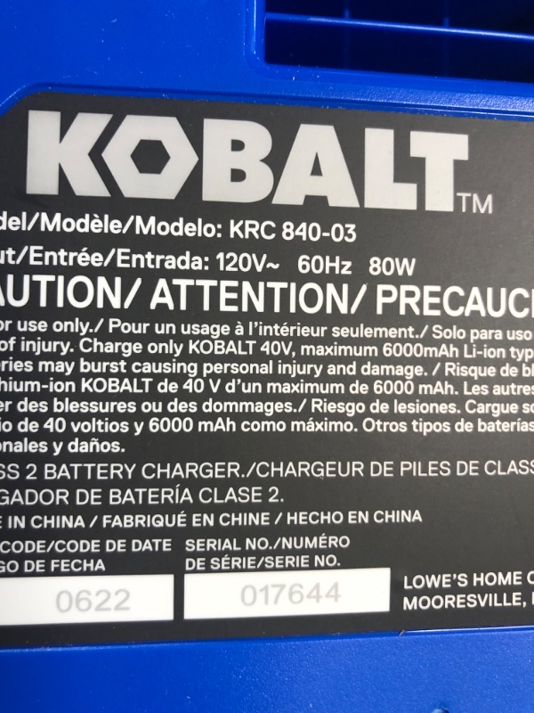 Photo 4 of ***USED - MAJOR DAMAGE - MISSING PARTS - UNTESTED - SEE COMMENTS***
Kobalt Gen4 40-volt 20-in Cordless Self-propelled (Battery and Charger Not Included)