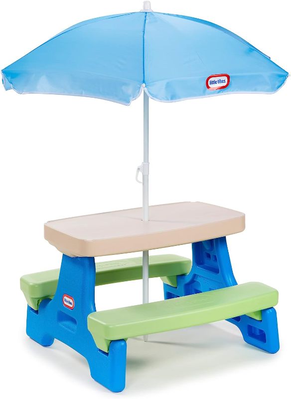 Photo 1 of **READ NOTES**Little Tikes Easy Store Jr. Kid Picnic Play Table 