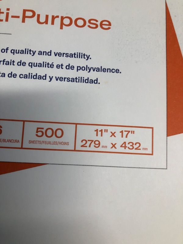 Photo 2 of Hammermill Printer Paper, 20 Lb Copy Paper, 11 x 17 - 1 Ream (500 Sheets) - 92 Bright, Made in the USA 1 Ream | 500 Sheets Ledger (11x17) Paper