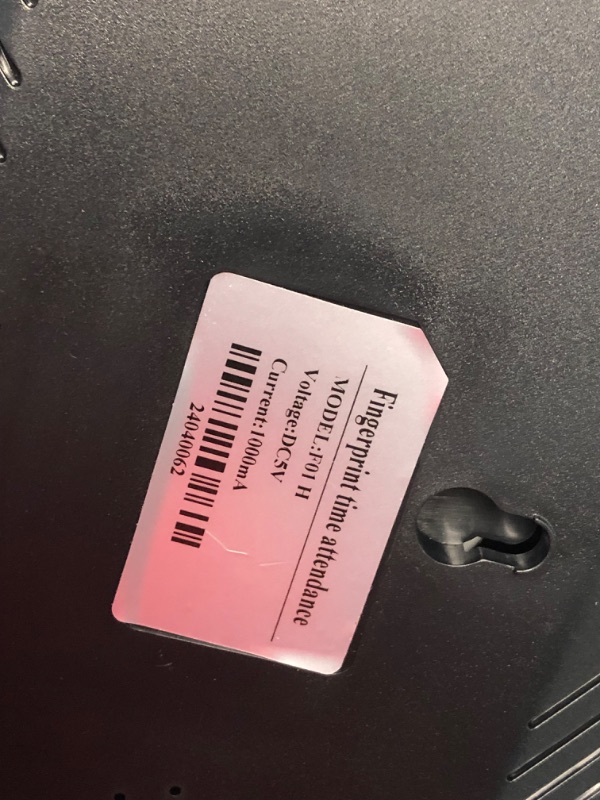 Photo 1 of ***USED - LIKELY MISSING PARTS - UNABLE TO VERIFY FUNCTIONALITY***
F01 Biometric Fingerprint Time Attendance System Clock Recorder Employee Recognition Recording Device Electronic Machine
