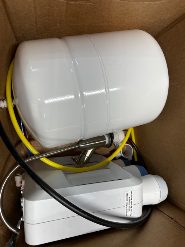 Photo 2 of **USED FOR PARTS ONLY NON-REFUNDABLE**GE 3 Stage Reverse Osmosis Under Sink Water Filtration System with Faucet & Filters | Reduces 95+ Impurities including Lead, Chlorine, Arsenic | Filters FQ18PN, FQ18MN |GXRQ18NBN
