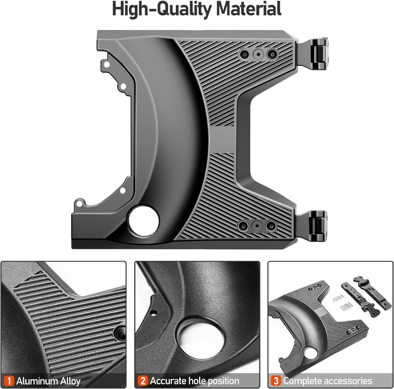 Photo 4 of (NON-REFUNDABLE) LEPZ Tailgate Hinge Reinforcement for Ford Bronco 2/4-Door 2021 2022 2023+,Heavy-Duty Tailgate Tire Hinge Kit for Bronco Accessories