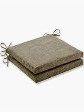 Photo 1 of Pillow Perfect Remi Solid Indoor/Outdoor Patio Seat Cushions Plush Fiber Fill