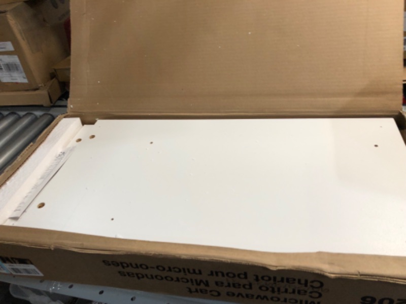 Photo 2 of Ameriwood Home Landry Kitchen Microwave Cart, White