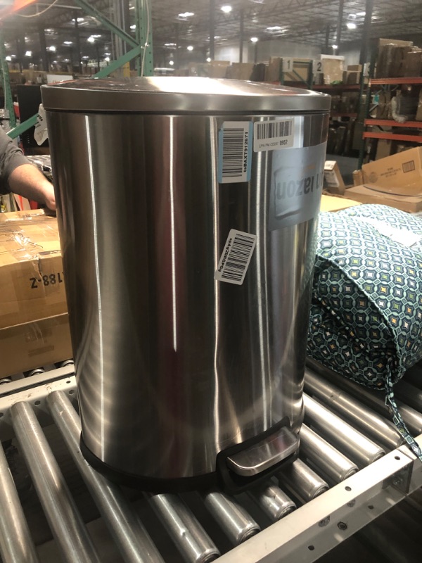 Photo 2 of (missing the insert)(see all images) 50L/13Gal Heavy Duty Hands-Free Stainless Steel Commercial/Kitchen Step Trash Can