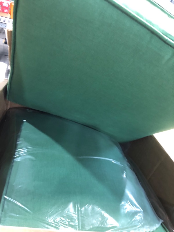 Photo 2 of *****STOCK IMAGE FOR SAMPLE*****
24 x 24, Water Repellent, Fade Resistant, Deep Seat Bottom and Back Cushion 24 x 24, Green 
