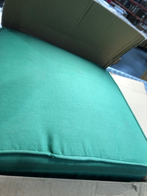 Photo 3 of *****STOCK IMAGE FOR SAMPLE*****
24 x 24, Water Repellent, Fade Resistant, Deep Seat Bottom and Back Cushion 24 x 24, Green 
