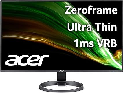 Photo 1 of Acer R240HY bidx 23.8-Inch IPS HDMI DVI VGA (1920 x 1080) Widescreen Monitor