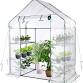 Photo 1 of Greenhouse, Portable Mini Walk-in Green House for Outdoors with Roll-up Zipper Door, Anchors, and UV-Resistant Cover
