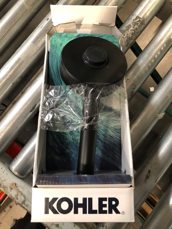 Photo 4 of  KOHLER Premise Matte Black Round Handheld Shower Head 1.75-GPM (6.6-LPM)