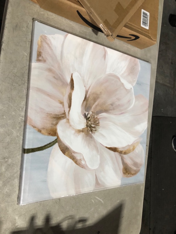 Photo 5 of ***USED - SEE PICTURES***
SEVEN WALL ARTS White Magnolia Wall Art Flower Artwork Floral Canvas Painting Vintage Nature Botanical Painting Modern Farmhouse Artwork Wall Décor for Bedroom Living Room Bathroom Office 24"x24" White Magnolia 24x24 Inch