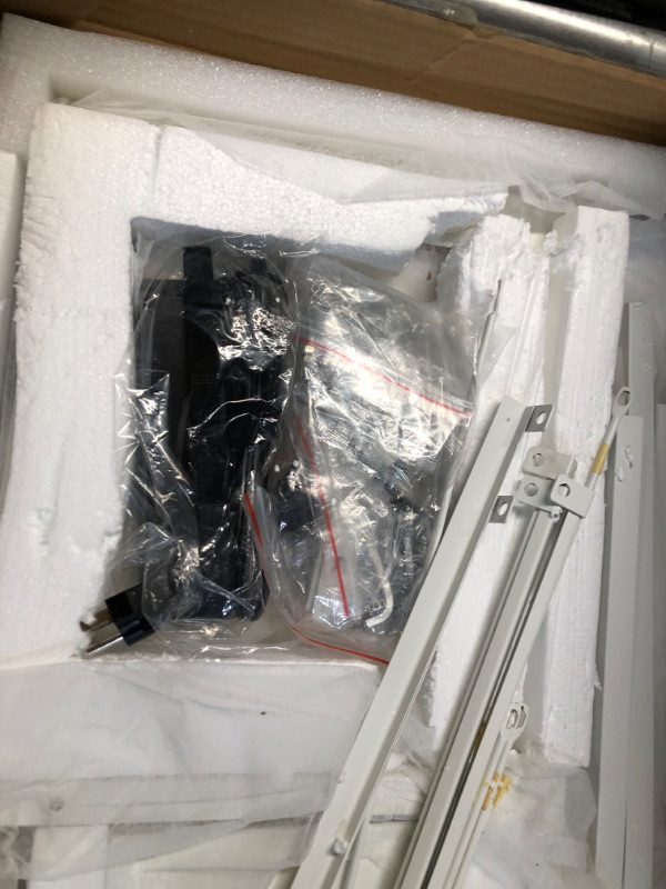 Photo 1 of Homieasy L Shaped Desk with Drawers & Power Outlets, Reversible Computer Desk with LED Light and Monitor Stand, 50 Inch Home Office Gaming Work Study Desk with 4 Storage Drawers, White