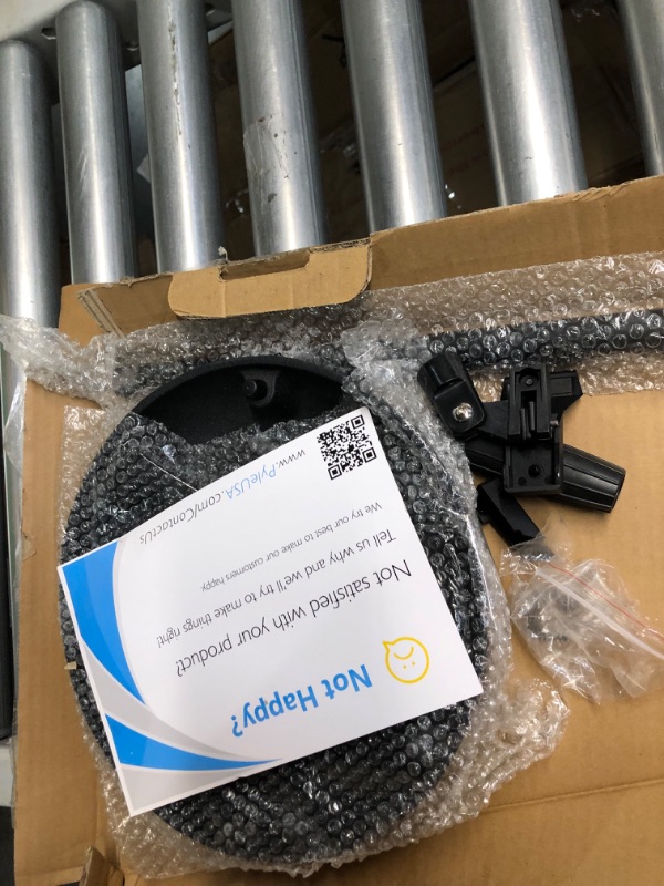 Photo 4 of Microphone Stand - Universal Mic Mount with Heavy Compact Base, Height Adjustable (2.8’ - 5’ ft.) - PMKS5 1 Pack Stand 