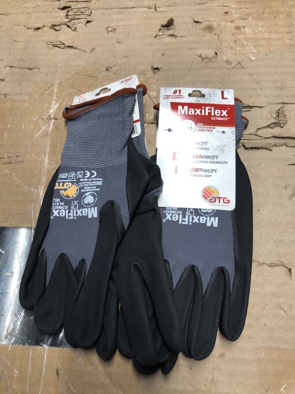 Photo 2 of ***BUNDLE PACK OF TWO NON REFUNDABLE***
Safety Works 34-874TL Maxiflex Ultimate Nitrile Glove - Large