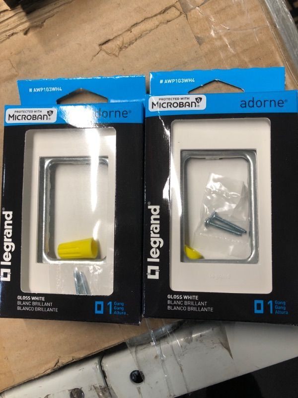 Photo 1 of ***BUNDLE PACK OF TWO NON REFUNDABLE ***
Legrand Adorne 1 Gang Plus Decorator/Rocker Wall Plate