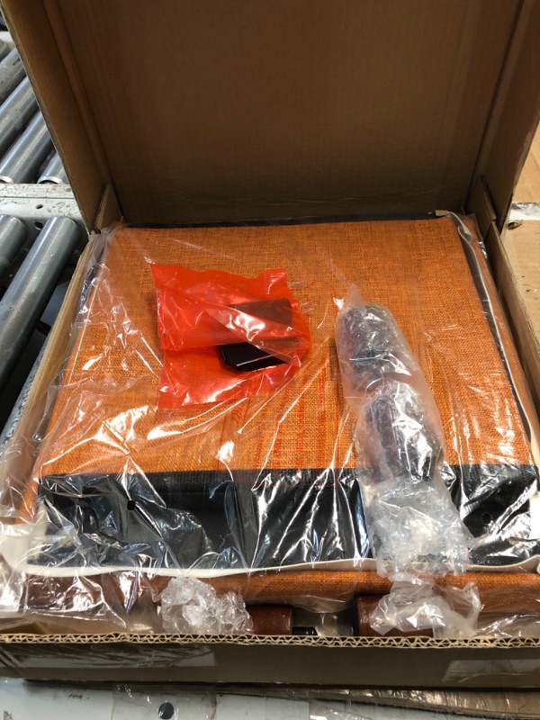 Photo 1 of 15 Inches Storage Ottoman (Orange)