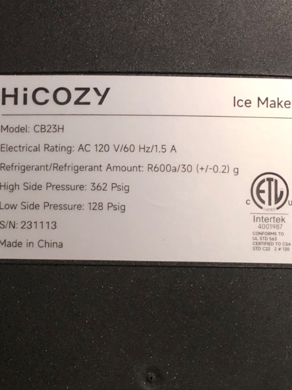 Photo 4 of (opened for inspection) Countertop Ice Maker