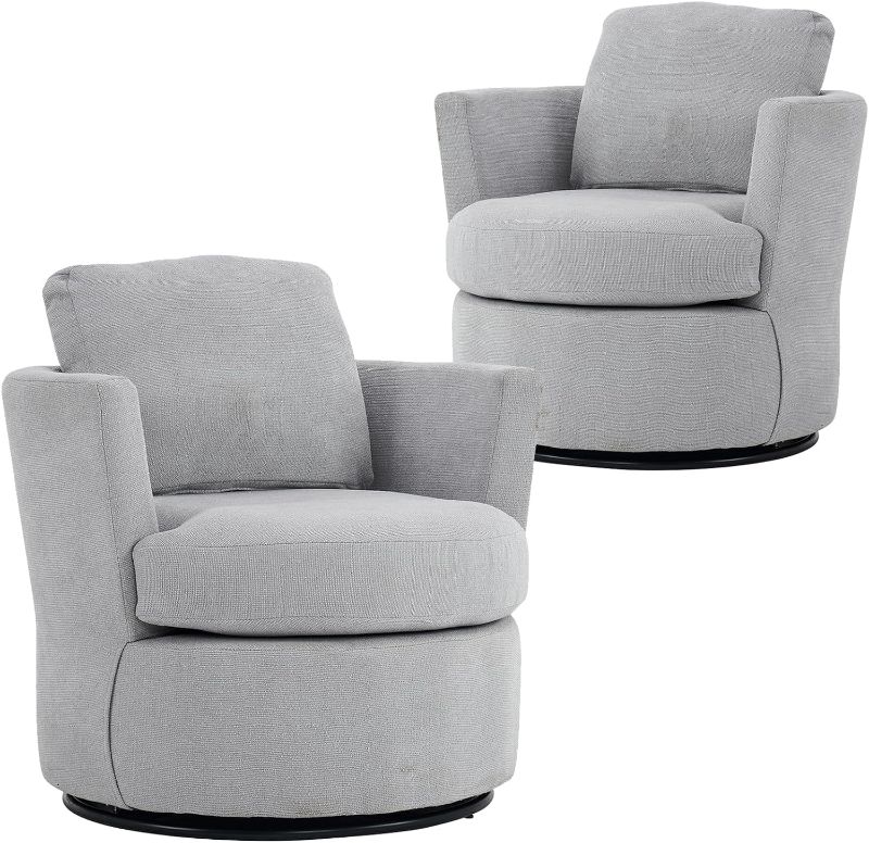 Photo 1 of (only one)(no pair)(incomplete sold for parts) Swivel Barrel Chair 
