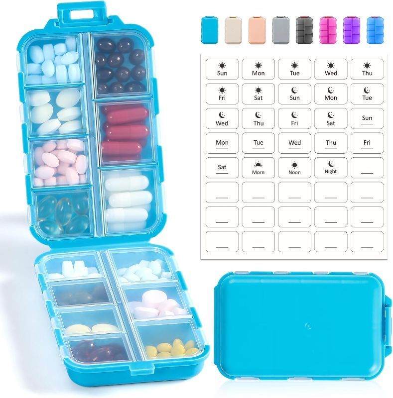 Photo 1 of ***BUNDLE PACK OF FOUR NON REFUNDABLE***
Travel Pill Organizer Box (Blue)