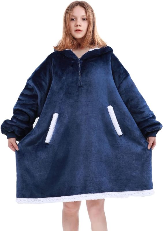 Photo 1 of Angelhood Blanket Hoodie - Navy Blue