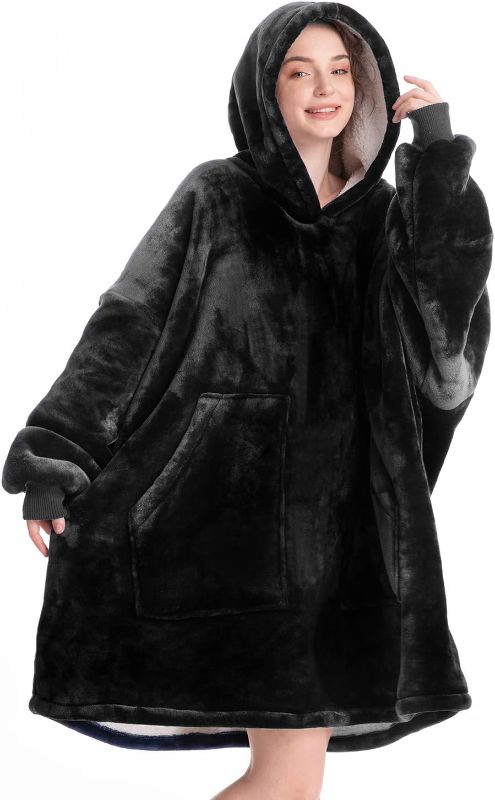 Photo 1 of AISBO wearable blanket sherpa short black