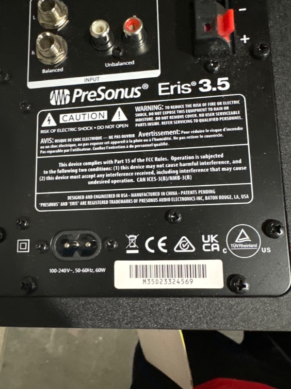 Photo 3 of *PARTS ONLY READ NOTES*PreSonus Eris 3.5BT Bluetooth Studio Monitors, Pair 