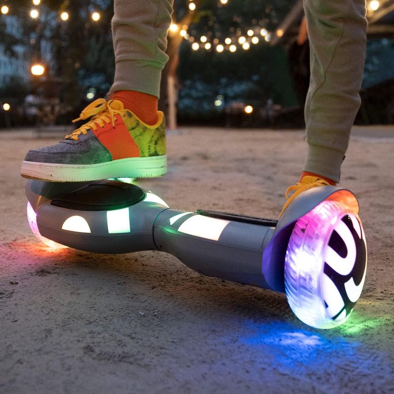 Photo 6 of (RAED FULL POST) Jetson All Terrain Light Up Self Balancing Hoverboard with Anti-Slip Grip Pads, for riders up to 220lbs Gray