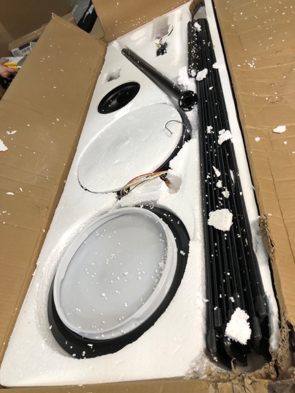 Photo 1 of ** PARTS ONLY NON REFUNDABLE**READ NOTES**
WINGBO 64" Ceiling Fan with Lights and Remote Control, Matte Black 