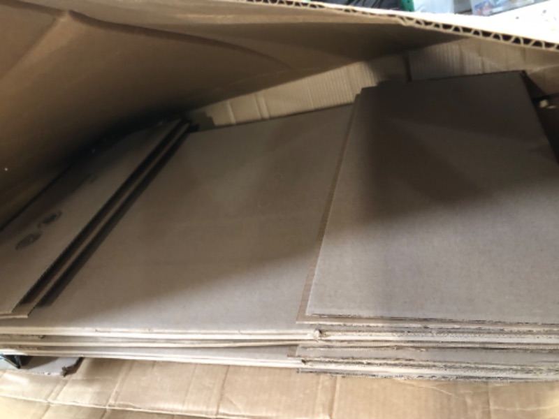 Photo 2 of Amazon Basics Wardrobe Clothing Moving Boxes with Bar, 3 Pack, Brown, 20" x 20" x 34"