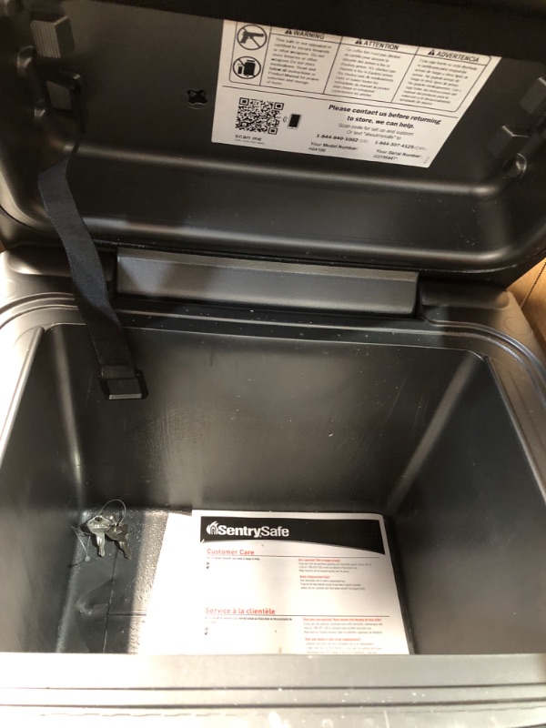 Photo 2 of SentrySafe Fireproof and Waterproof Safe Box with Key Lock, File and Document Safe, 0.65 Cubic Feet, 14.3 x 15.5 x 13.5 