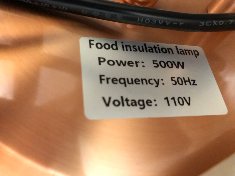 Photo 5 of Food Heat Lamp - Commercial Food Warming Lamp with Dual 250w Bulbs 360°Adjustable Head Food Warmer Heat 