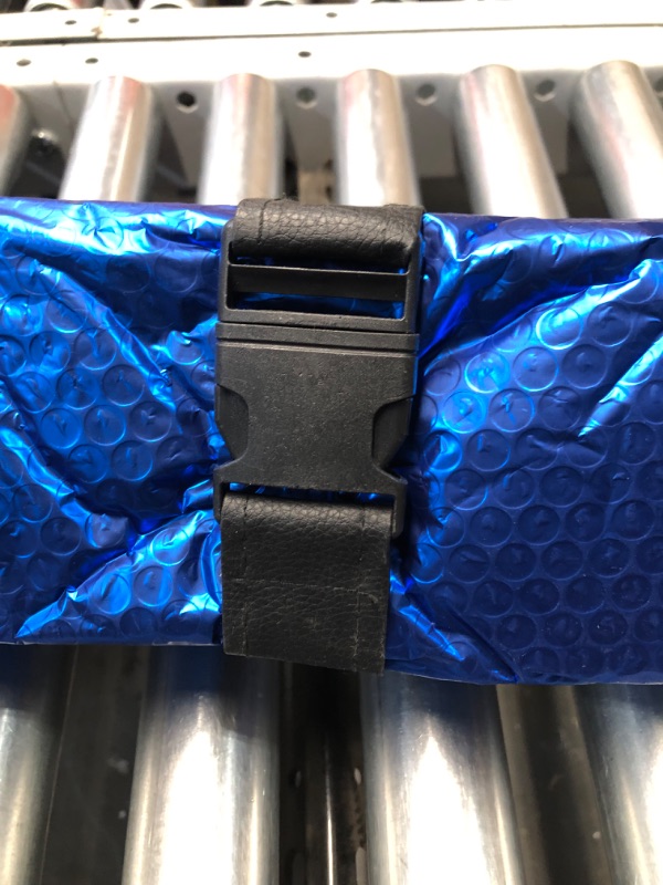 Photo 2 of Windshield Sunshade-Thicken 5-Layer Bubble Block Heat and Sun UV Rays,Front Windshield ,58 x 27.5 (Dark Blue)