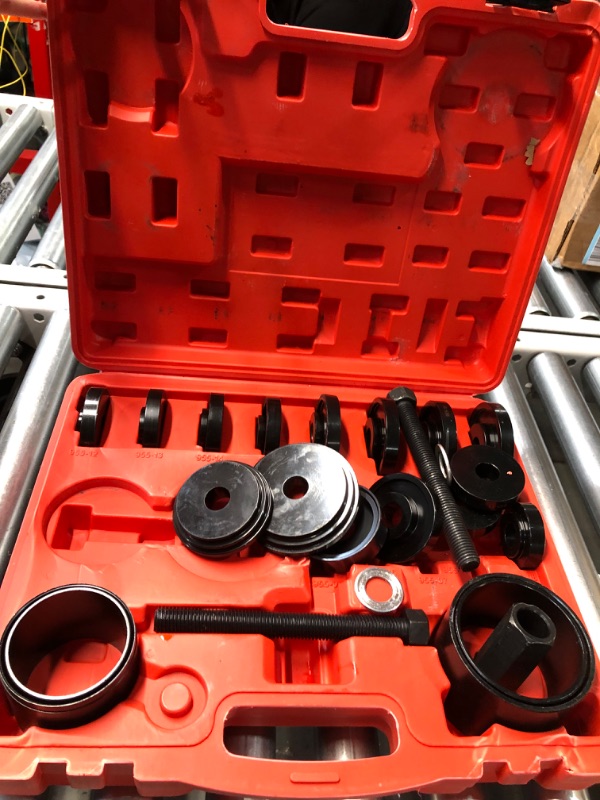 Photo 4 of 24pcs Bearing Press Tool Kit, Wheel Bearing Removal Tool, Front Wheel Bearing Removal and Installation Sliding Screws