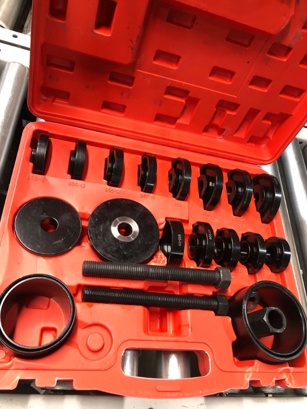 Photo 2 of 24pcs Bearing Press Tool Kit, Wheel Bearing Removal Tool, Front Wheel Bearing Removal and Installation Sliding Screws