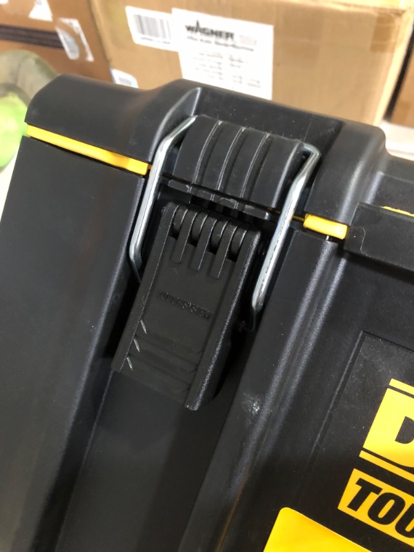 Photo 4 of ***DAMAGED - HINGE BROKEN - SEE PICTURES***
DEWALT TOUGHSYSTEM 2.0, Large Tool Box, 22 in, 110 lbs. Capacity (DWST08300)