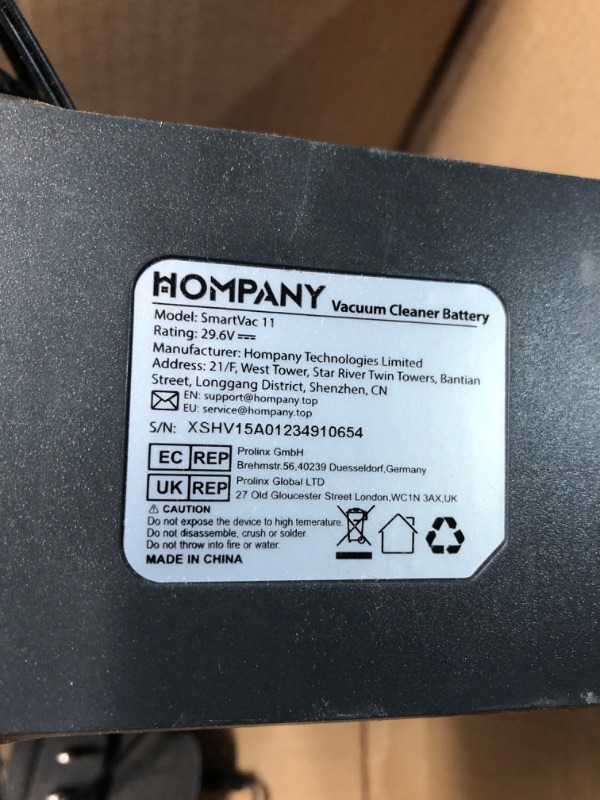 Photo 1 of  HOMPANY Cordless Vacuum Cleaner 500W/40Kpa Stick Vacuum Touch Screen - Gold