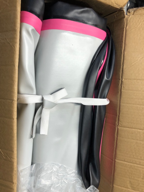 Photo 2 of (small leak)(sold for parts)(repair) VOFiTNY All Purpose Gymnastics Mat Sturdy Inflatable Tumble Track 10ft*3.3ft*4inches(3m*1m*0.1m) Pink/Black