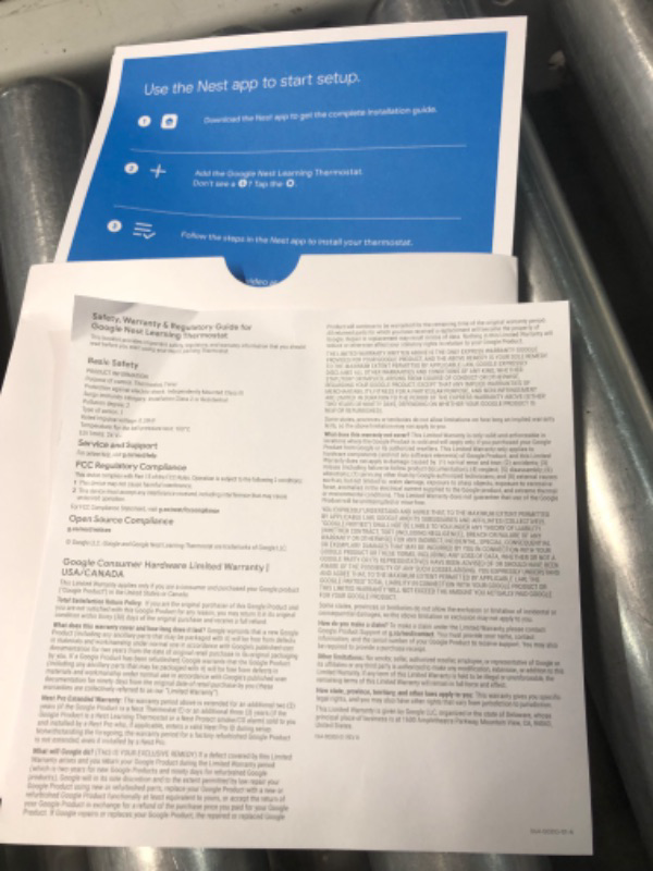 Photo 1 of Google Nest Learning Thermostat - Programmable Smart Thermostat for Home - 3rd Generation Nest Thermostat 