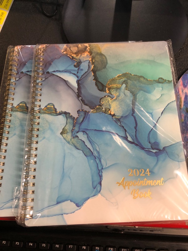 Photo 2 of **NON-REFUNDABLE** 2 PACK
2024 Appointment Book - 2024 Weekly Appointment Book, 8" x 10", Jun. 2024 - Dec. 2024,Teal Waterink