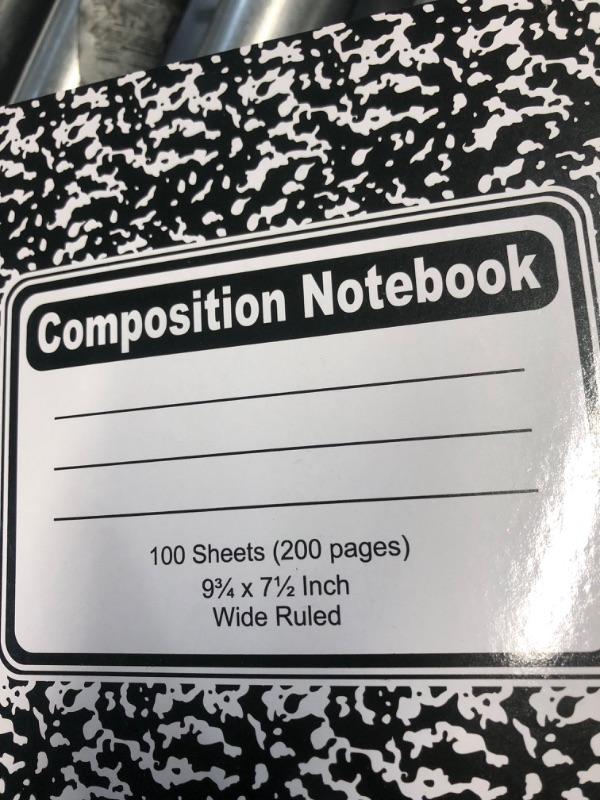 Photo 4 of **NON-REFUNDABLE** 8 PACK Composition Notebook 100 Sheets Wide Ruled