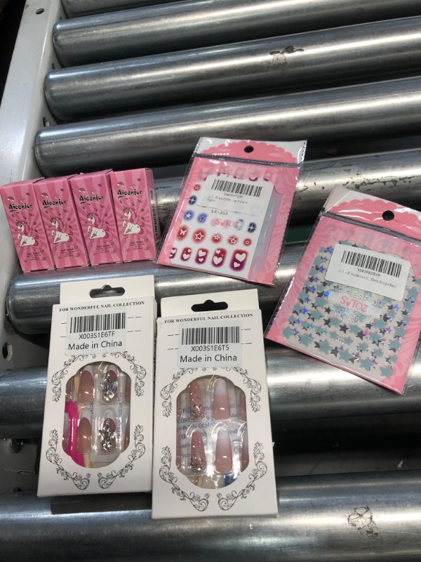 Photo 1 of **NON-REFUNDABLE** NAIL BUNDLE - POLISH, NAILS, STICKERS