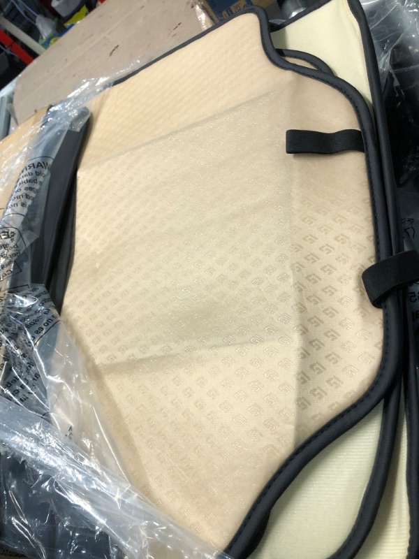 Photo 4 of ***USED - LIKELY MISSING PARTS - UNABLE TO VERIFY FUNCTIONALITY***
AOOG Leather Car Seat Covers, Leatherette Automotive Vehicle Universal Non-Slip Waterproof, Full Set BLACK&BLUE