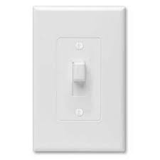 Photo 1 of **NON-REFUNABLE** 3 PACK Hubbell TayMac Revive 1-Gang Midsize White Polycarbonate Indoor Toggle Wall Plate